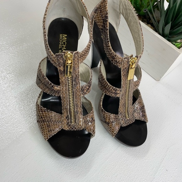 Michael Kors Brown Heels Strappy Design Medium Heel in new condition - Picture 1 of 6